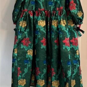 ✨✨SOLD✨✨Eliza Faulkner brocade metallic dress XS-L EUC